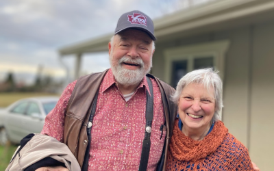 Judy and Jim smiling.