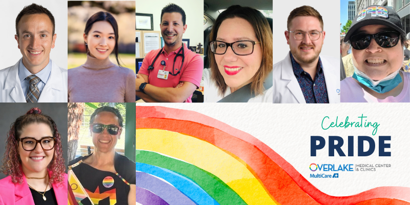 Overlake team members who shared their thoughts for Pride Month.