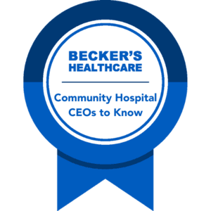 becker's community hospital ceos to know badge