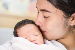 Mother and newborn