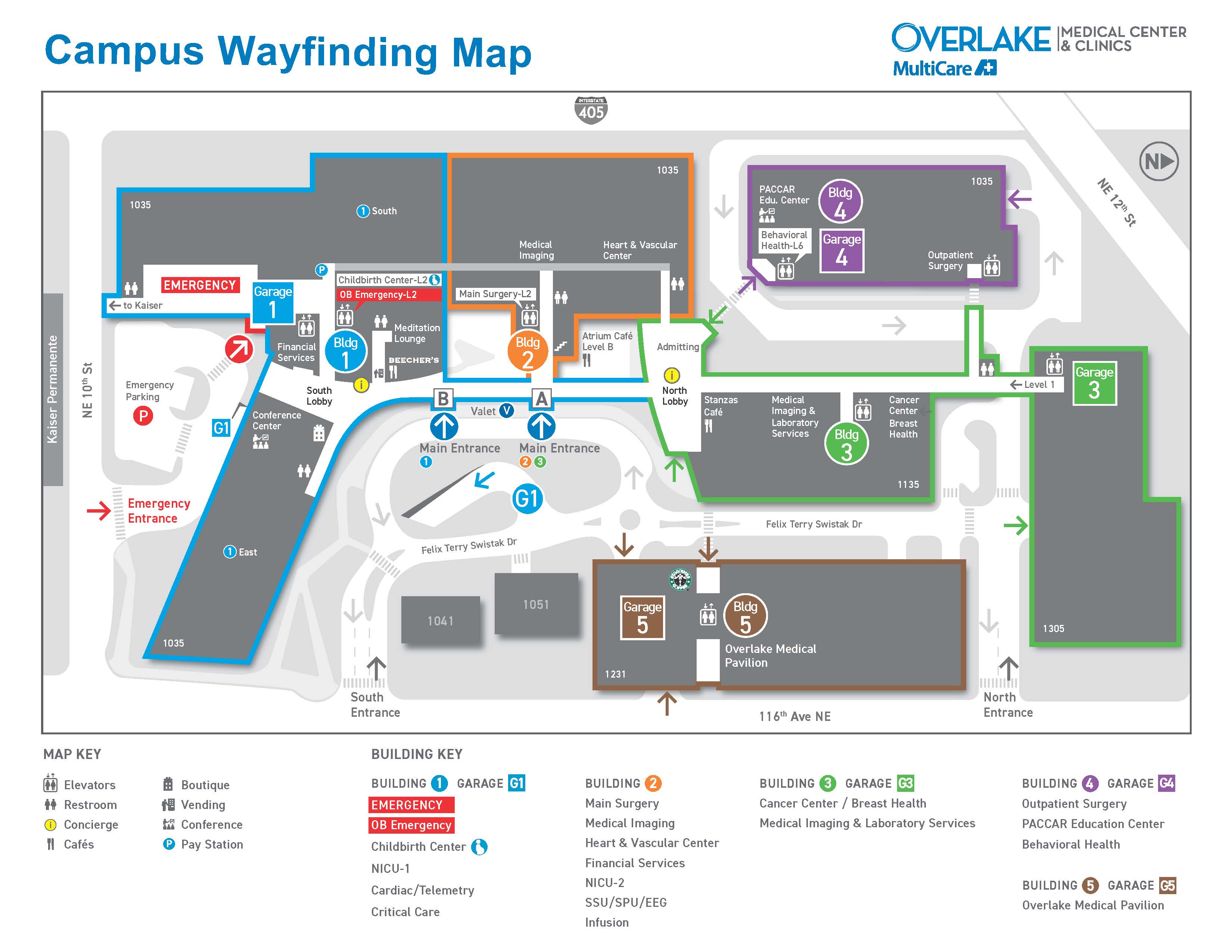Overlake Campus Map 2025
