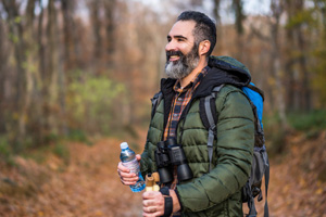 Man hiking