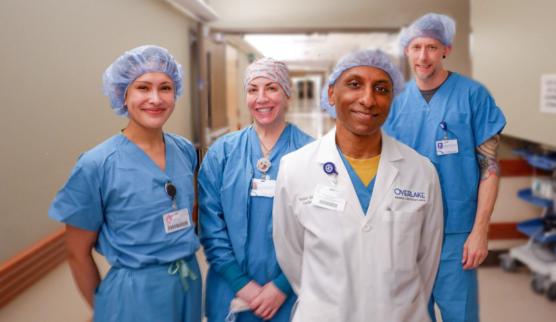 Overlake's EP team poses for a photo.