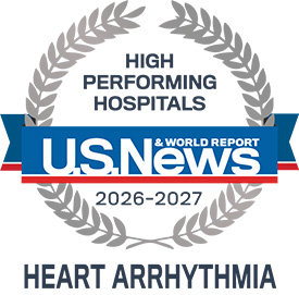 U.S. News Heart Arrythmia Badge Award