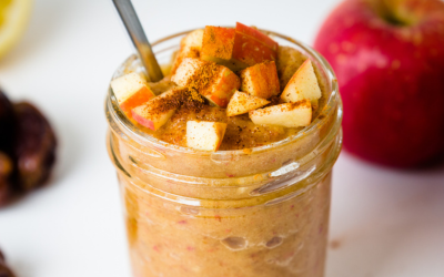 Homemade applesauce in jar