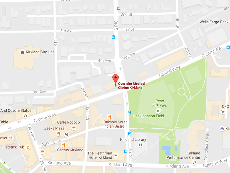 Primary Care Kirkland Map