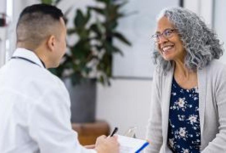 Doctor with a patient