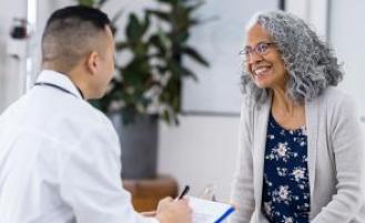 Doctor with a patient