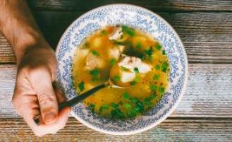 A bowl of soup