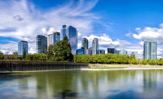 City of Bellevue landscape.