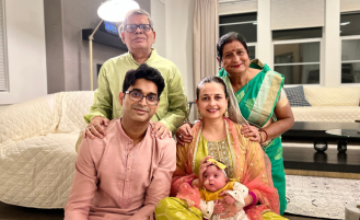 Baby Vamika and family.