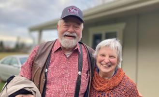 Judy and Jim smiling.