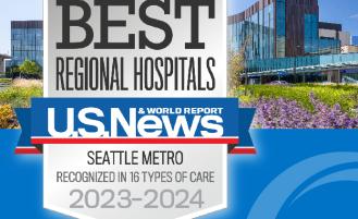 Overlake Medical Center & Clinics has again been recognized by U.S. News & World Report as a “Best Regional Hospital” in its 2023-2024 hospital ratings and rankings released Aug. 1, 2023