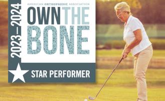 Overlake Medical Center & Clinics was honored as a Star Performer by American Orthopaedics Association’s Own the Bone® program.