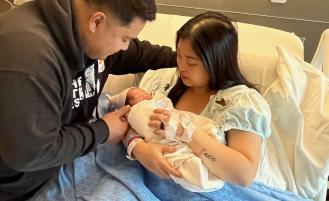 Overlake welcomed its first baby of 2024 within the first hour of 2024.