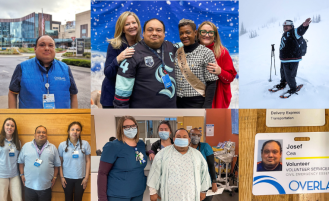 Josef and his Overlake care team.
