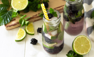 Blackberry infused water.