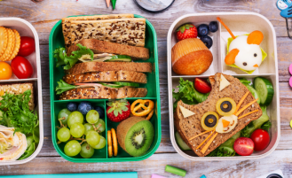School lunch bento boxes.