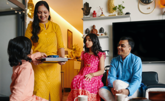 South Asian family.