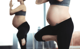Pregnancy Tattoo Stock Image