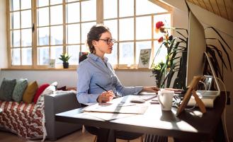 woman-working-from-home